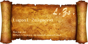 Lugosi Zsigmond névjegykártya
