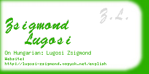 zsigmond lugosi business card
